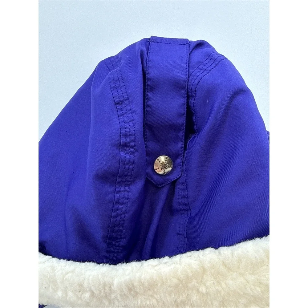 Vintage Couloir Ski Suit Snowsuit Coveralls Kid Childrens‎ Size 5 Hood Purple